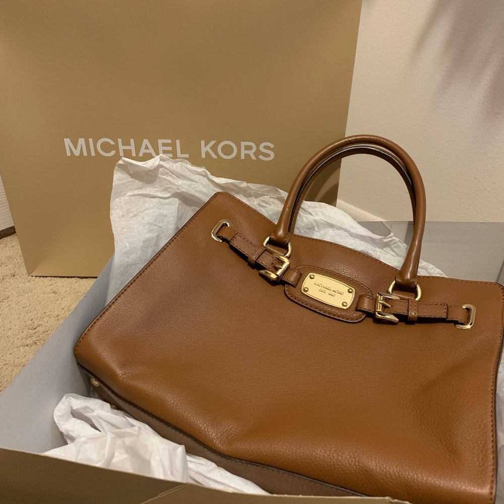 Michael Kors Tan Leather Satchel